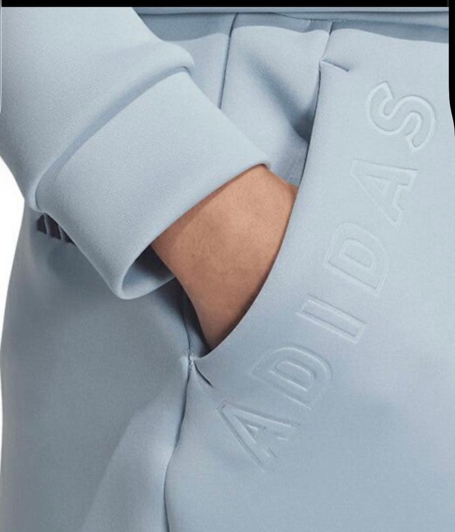 新品adidasゴルフ　ハーフジップポロシャツ　ダンボールニットセットアップ