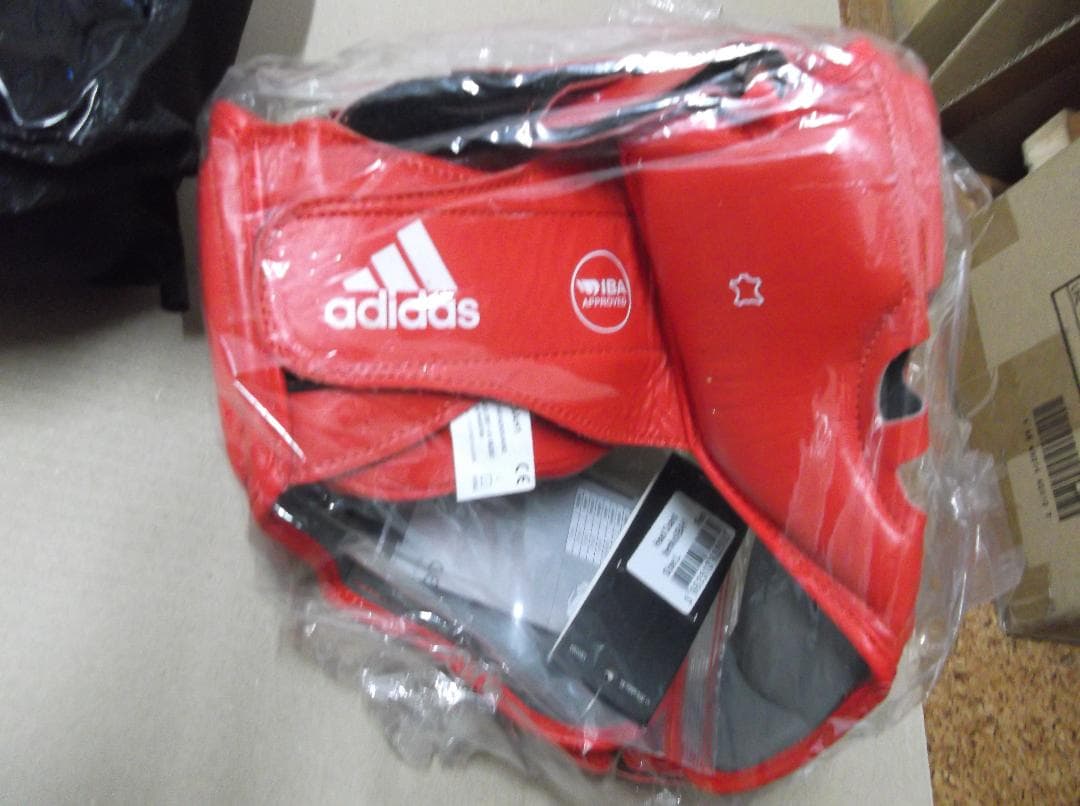 adidas　アディダス　ヘッドガード　JABF　正規品　赤L　ボクシング