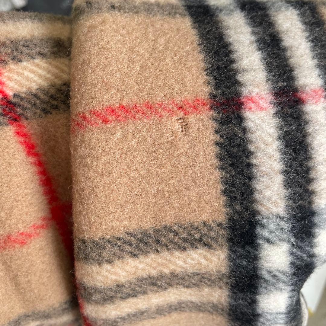 未使用　BURBERRYウール100%毛布　ウール毛布　伝統　ノバチェック