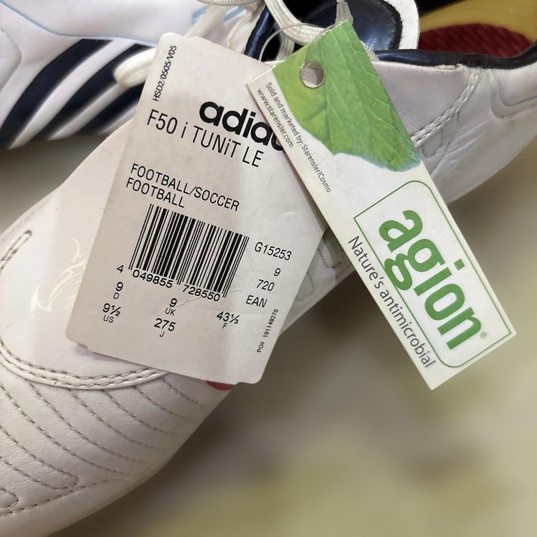 adidas F50 ホワイトサッカーシューズ