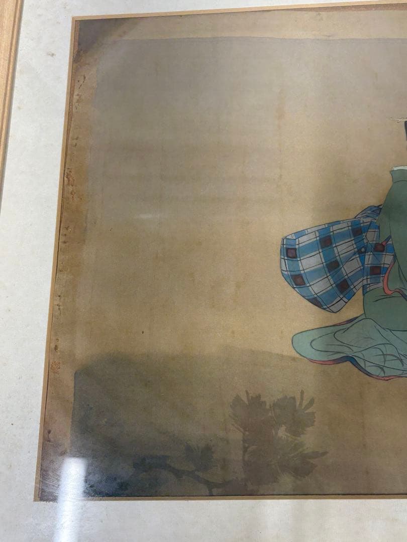 浮世絵 美人画 絹本画 歌麿 美術 アンティーク 骨董品