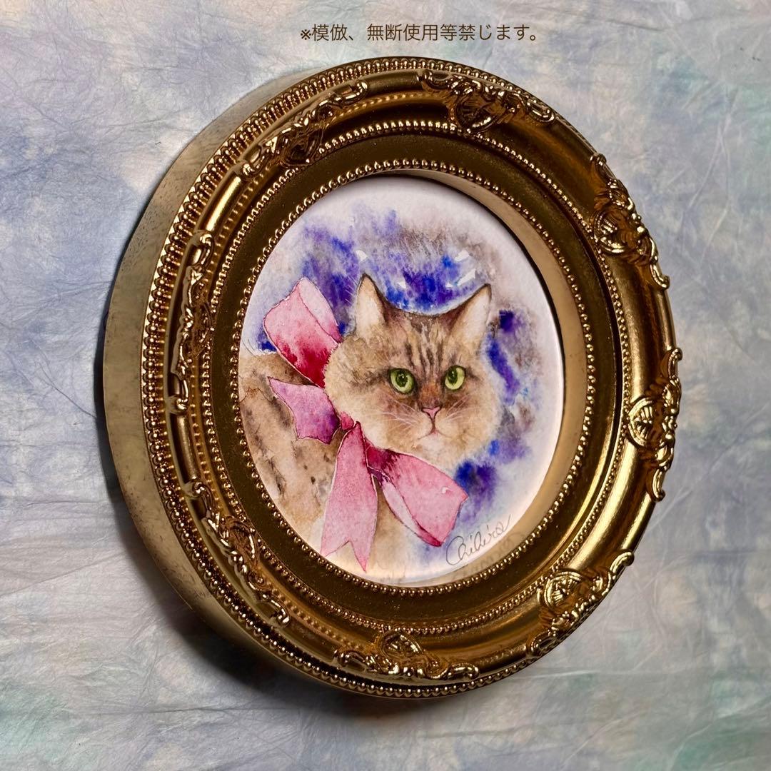 絵画 猫 猫の絵 猫グッズ ペルシャ マンチカン 猫雑貨 ペットの似顔絵 美術品