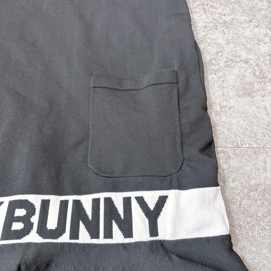 jack bunny ジャガード ニット ワンピース　ブラック　サイズ1