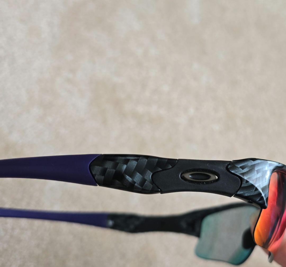 OAKLEY FLAKJacket MADE IN U.S.Aカーボン柄ゴルフ用