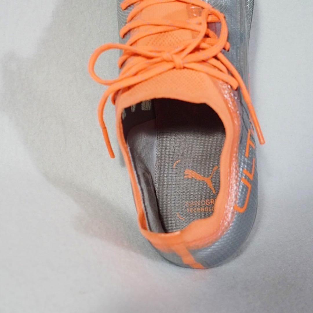 軽量《PUMA》ウルトラ1.4 HG/AG サッカースパイク(27.5)シルバー