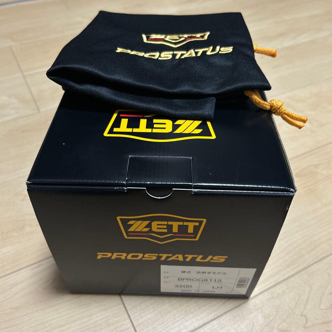 新品　ZETT　プロステイタス 硬式グラブ　外野手モデル　LH 　定64900円
