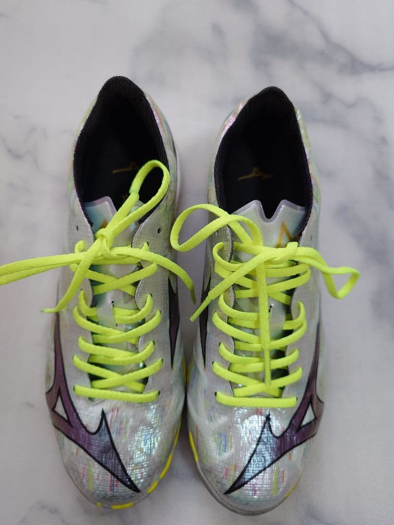 Mizuno 美品 アルファII エリートAS 24cm サッカー シルバー