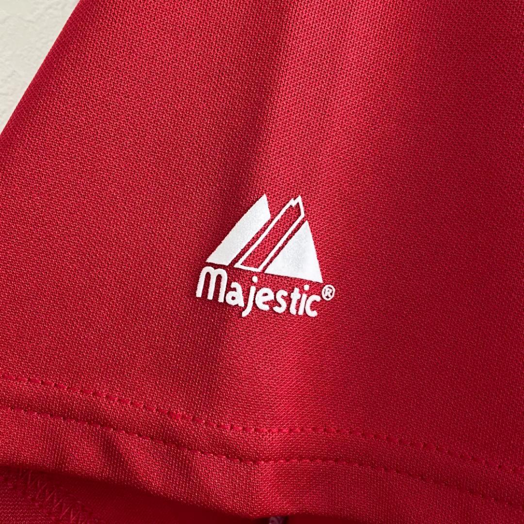 MLB ロサンゼルス・エンゼルス majestic ベースボールシャツ 海外古着