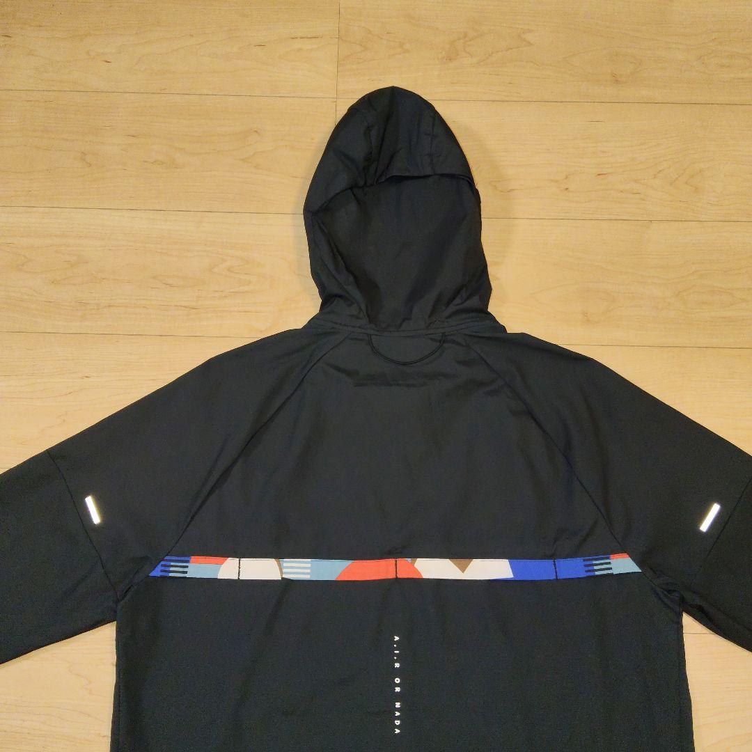 Lサイズ 美品【NIKE】ナイキランニング ナイロンウェア フルジップ パーカー