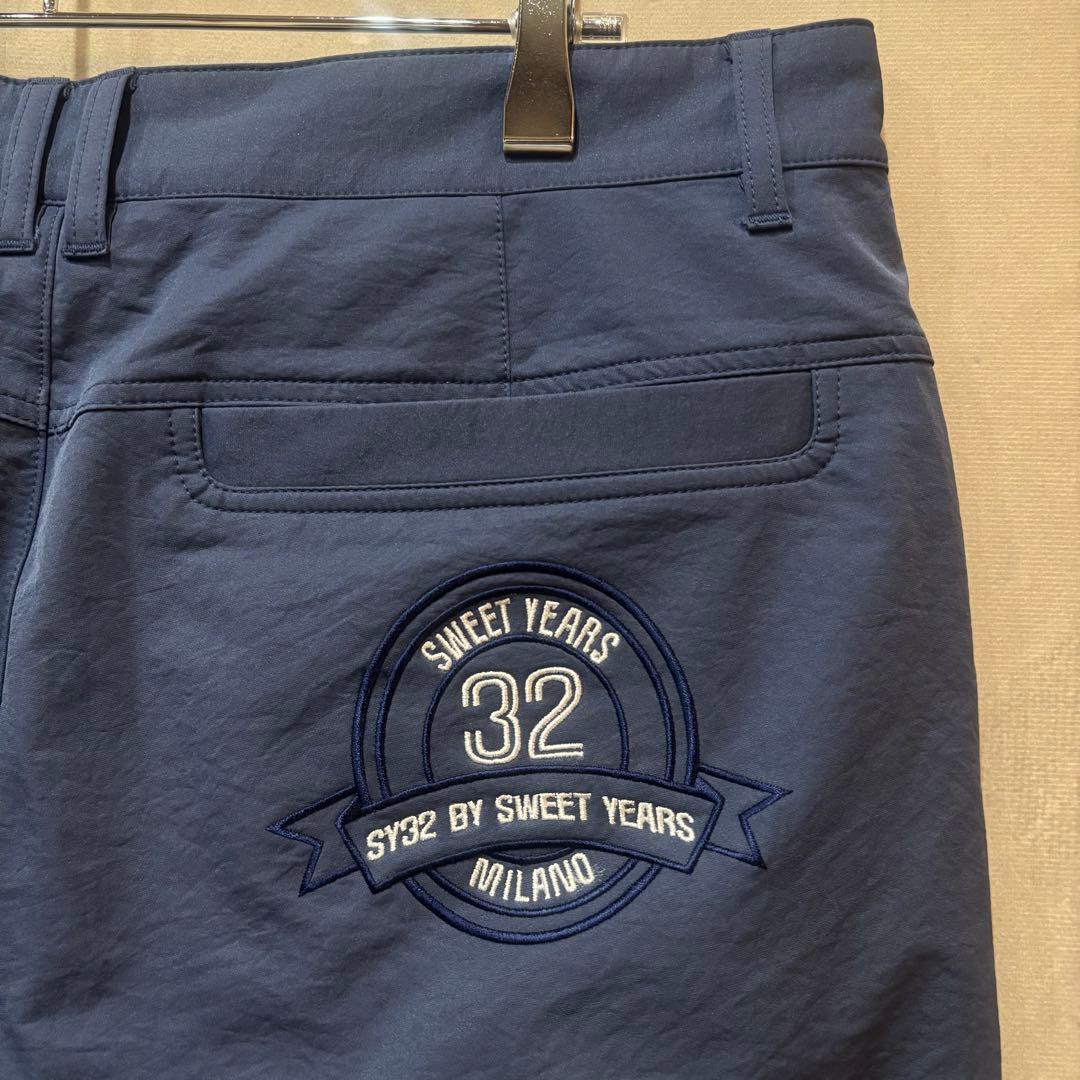 SY32bySWEETYEARS ナイロン ゴルフ パンツ メンズ ネイビー L