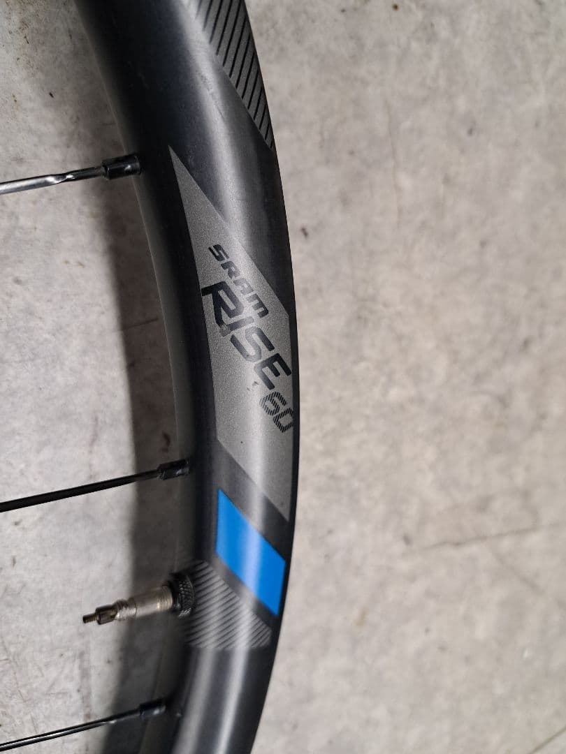 中古SRAM RISE 60 カーボン27.5完組ホイール