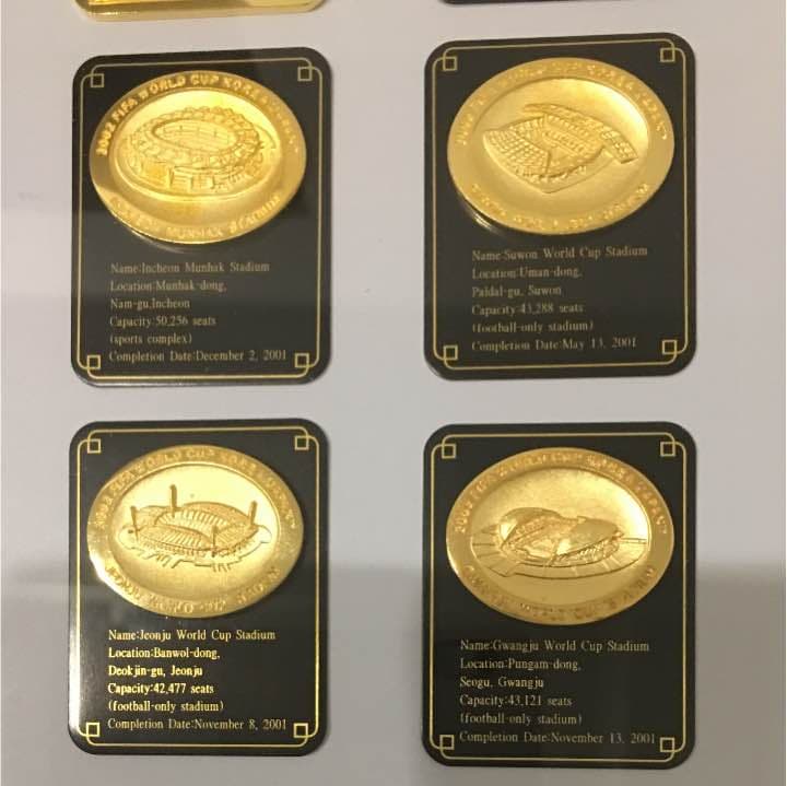 サッカー　2002日韓ワールドカップ 記念プレート　お値下げ
