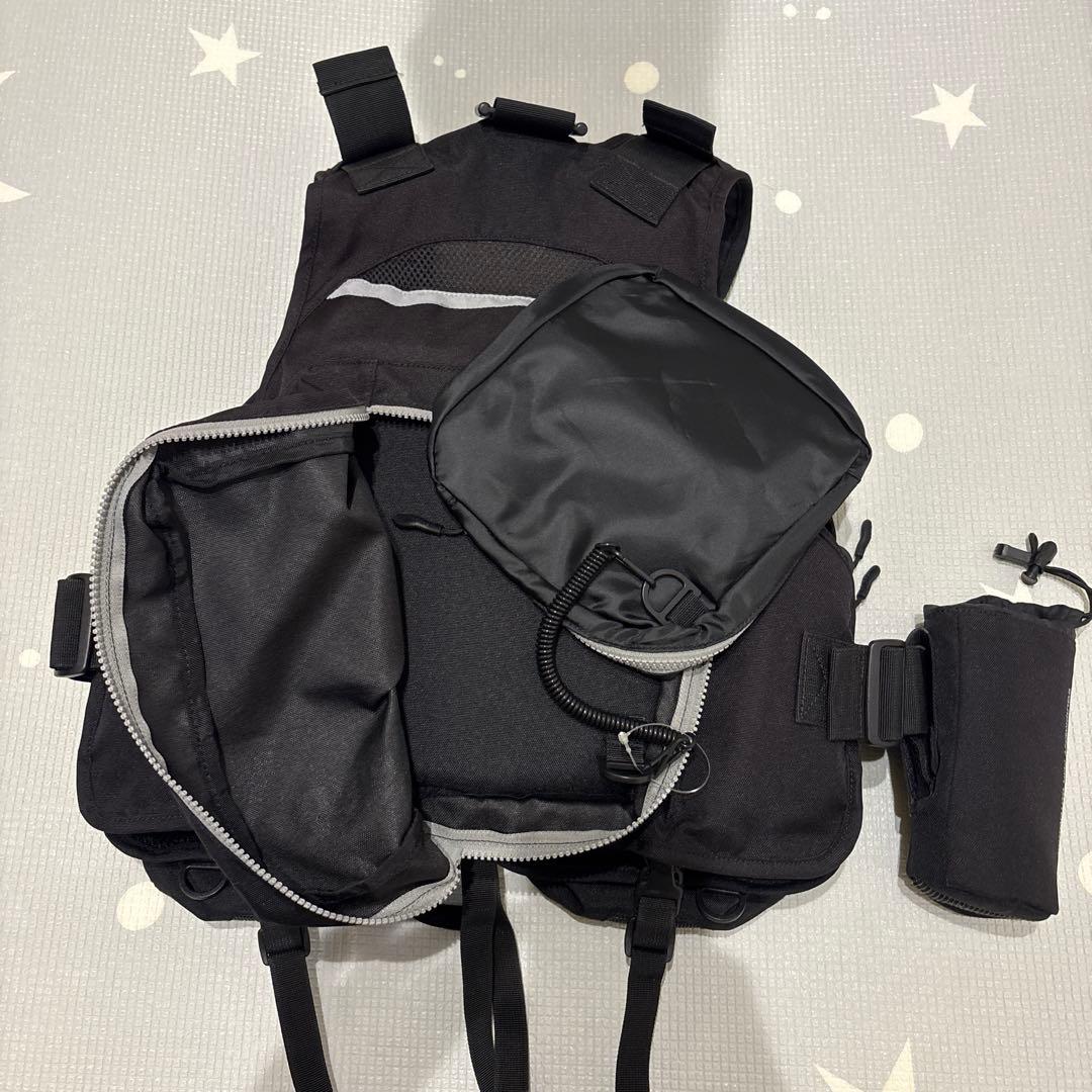 Pazdesign フィッシングベスト 黒