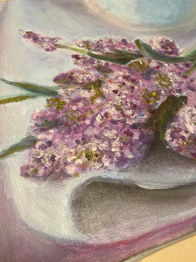 油彩画【lavender】一点もの　F4