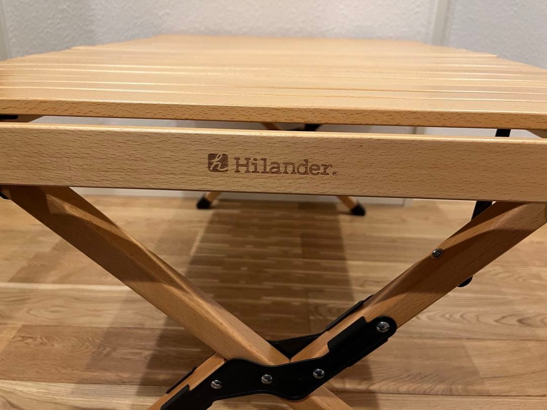 Hilander(ハイランダー) ウッドロールトップテーブル90　ナチュラル
