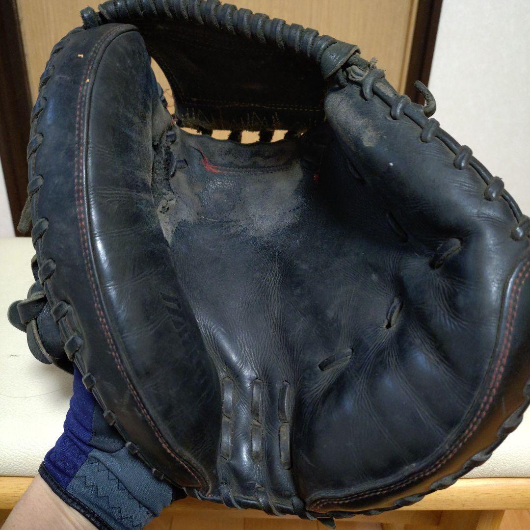 ミズノプロオーダー　一般硬式用キャッチャーミット　補修あり