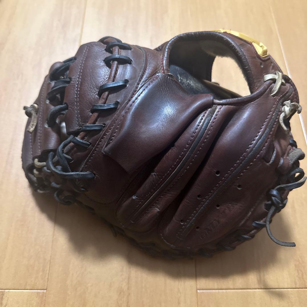 キャッチャーミット ハタケヤマ 硬式グローブ ブラウン