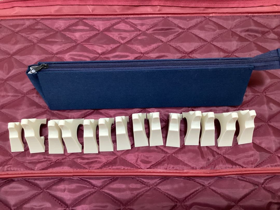 短筝 127cm 13弦　箏柱、ケース付き