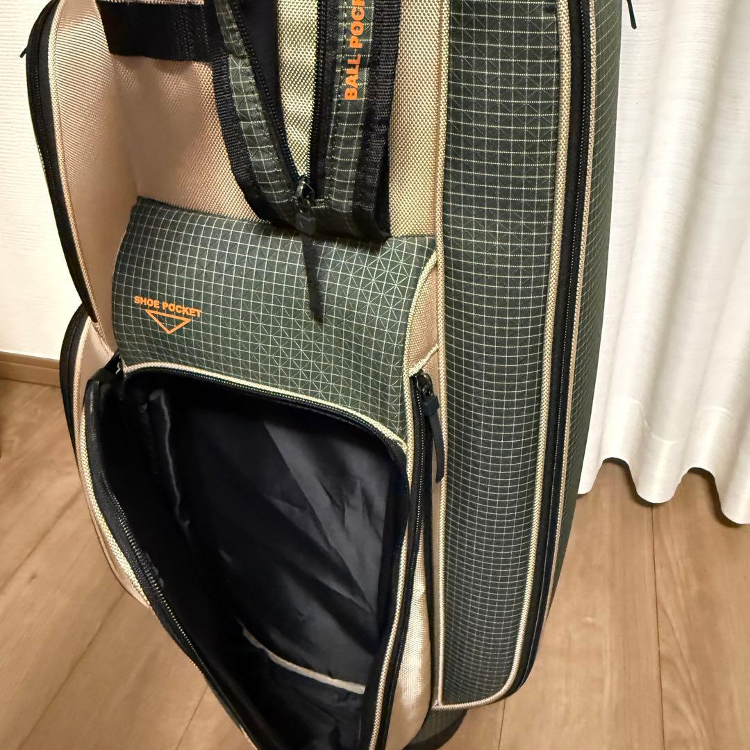 【中古】キャロウェイ　キャディバッグ・トートバッグ　カーキ　２点セット