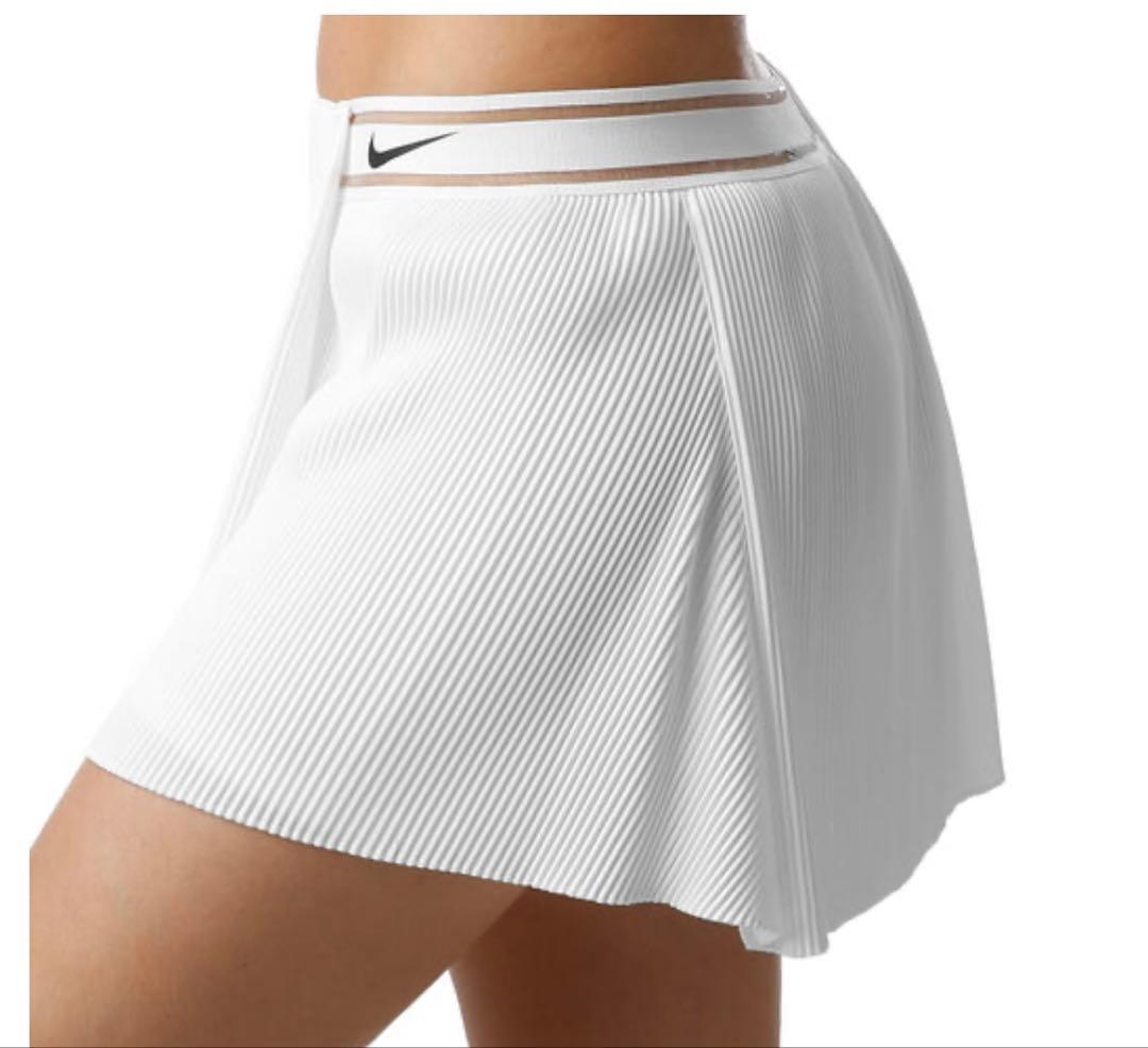 NIKE(ナイキ)コートスラムスカート　プリーツスカート　M ホワイト