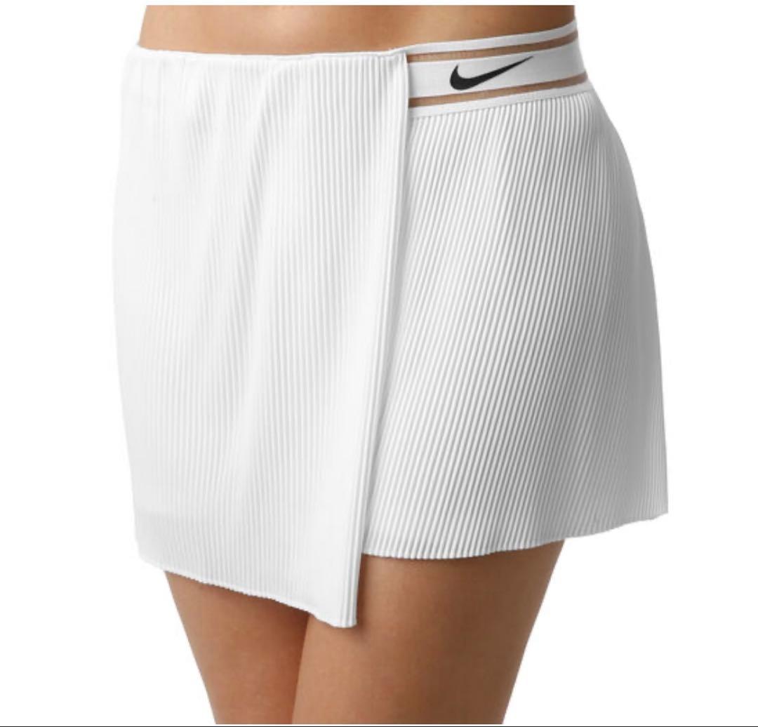 NIKE(ナイキ)コートスラムスカート　プリーツスカート　M ホワイト