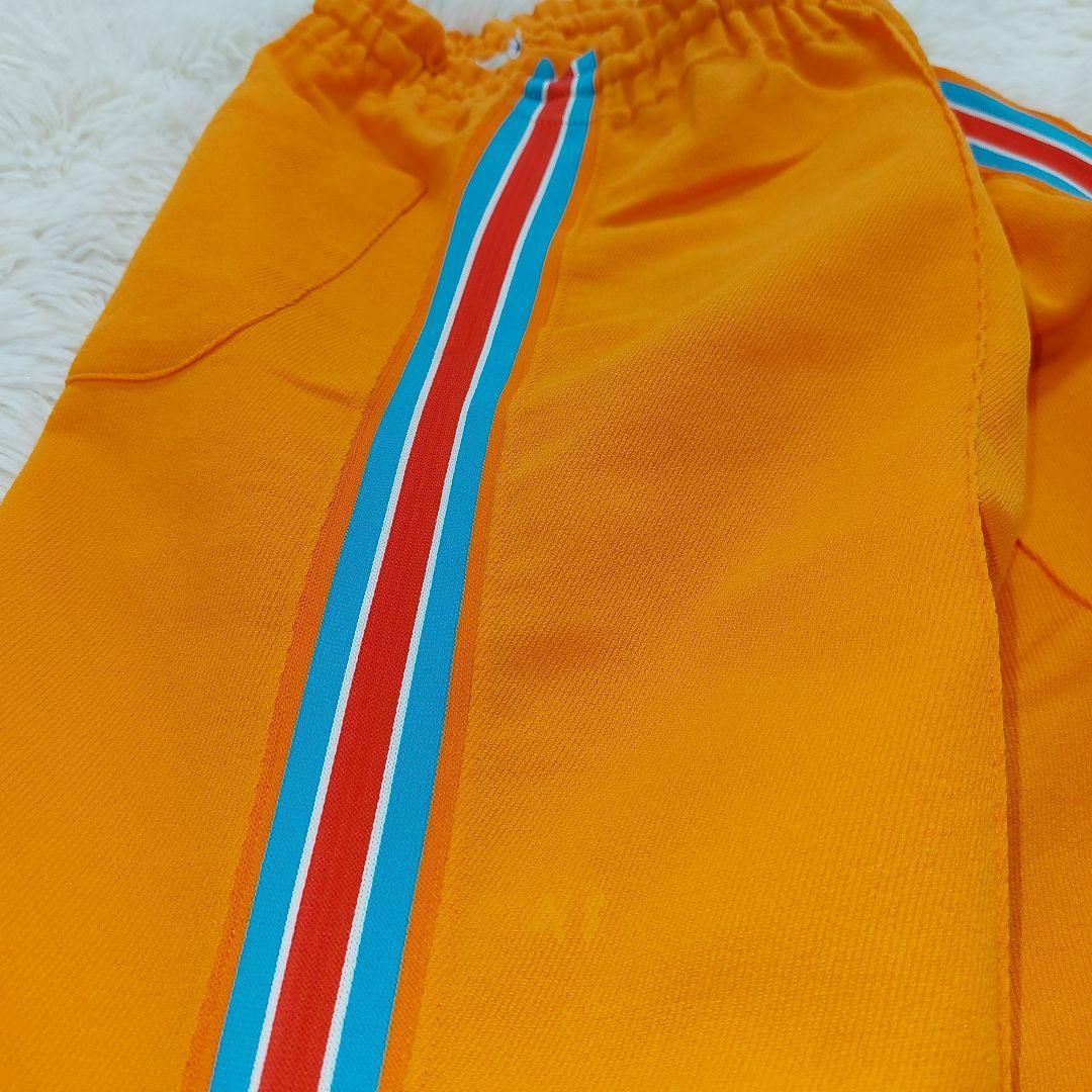 【希少】70s-80s 美津濃 MIZUNO トラックパンツ Mロゴ オレンジ