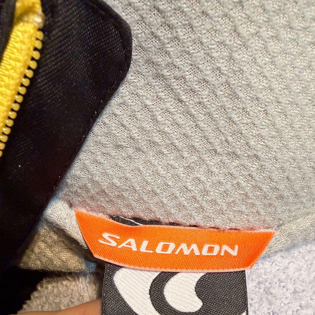 超美品SALOMON スキーウェア スノボウェア上下セット ブラック グレー