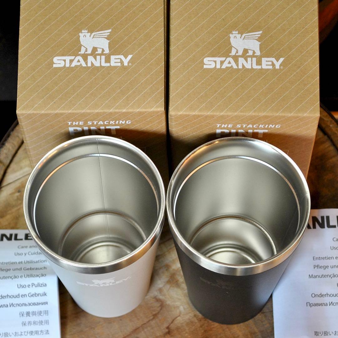 STANLEYスタッキング真空パイント0.47L【2色セット】アッシュ＆ブラック