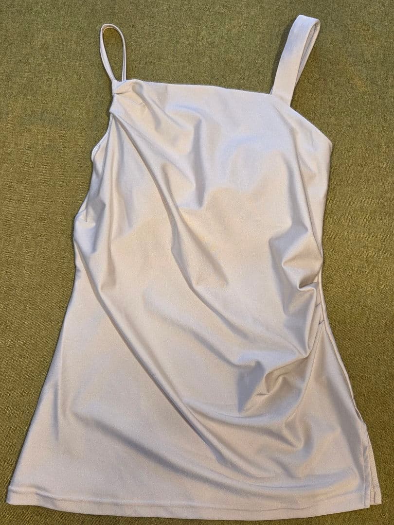 【SUKALA】美品☆シャインストレッチ☆アシンメトリーチュニック　Lサイズ