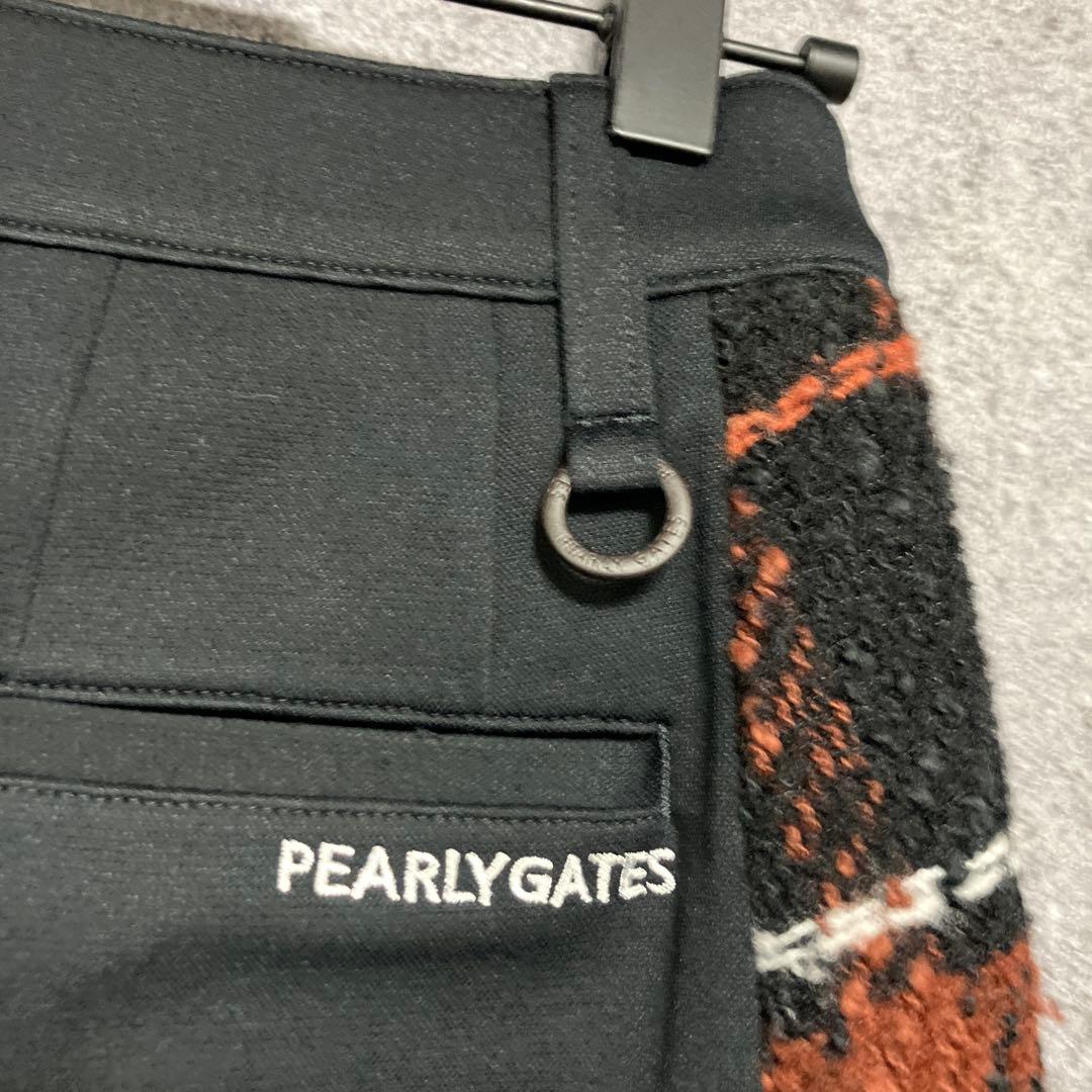 PEARLY GATES ニットライクハーフ×ロービングビッグチェック　スカート