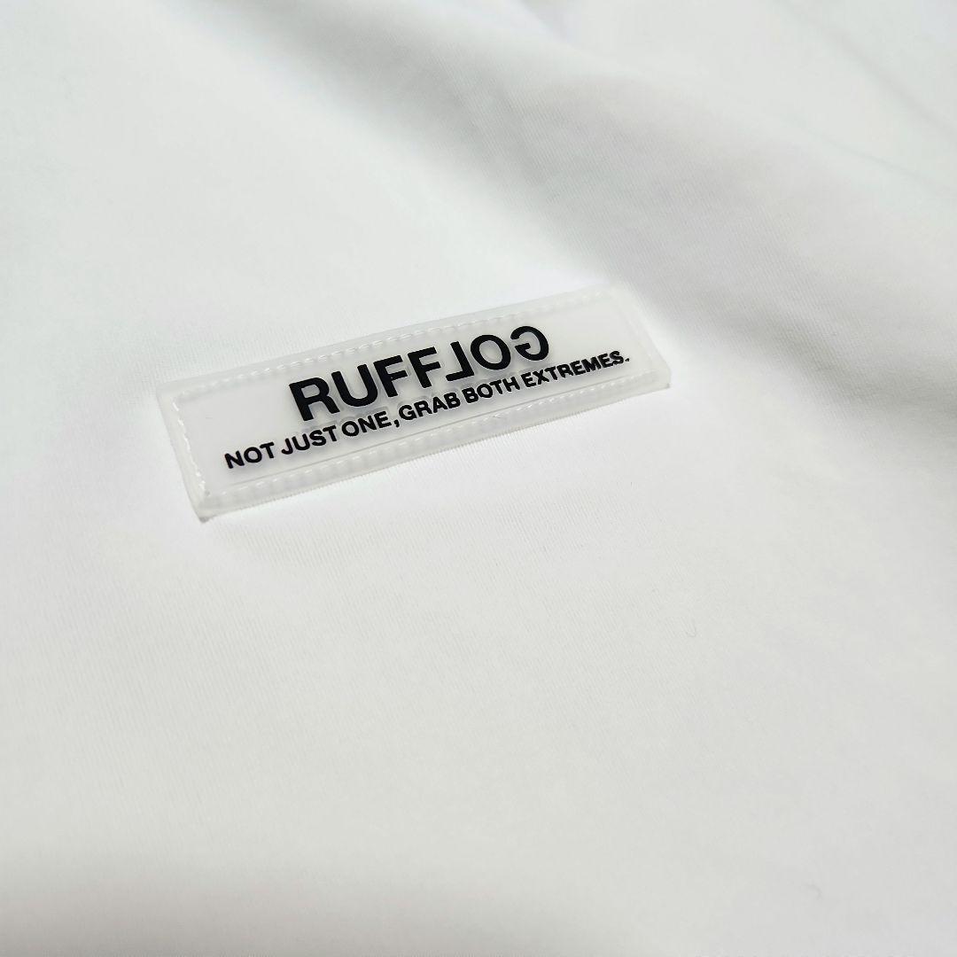 ☆RUFFLOG☆ゴルフTC S/S POLOドローコード L ホワイト×グレー
