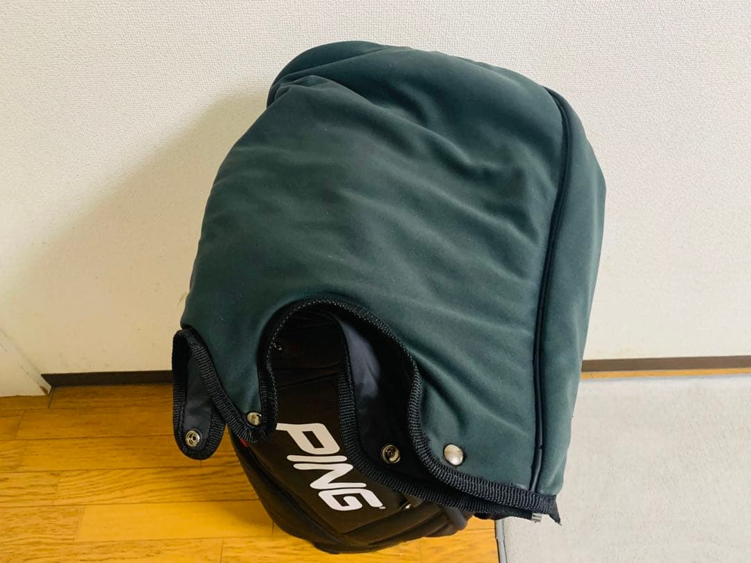【超美品・早い者勝ち】PING キャディバッグ 黒/赤(消毒済)