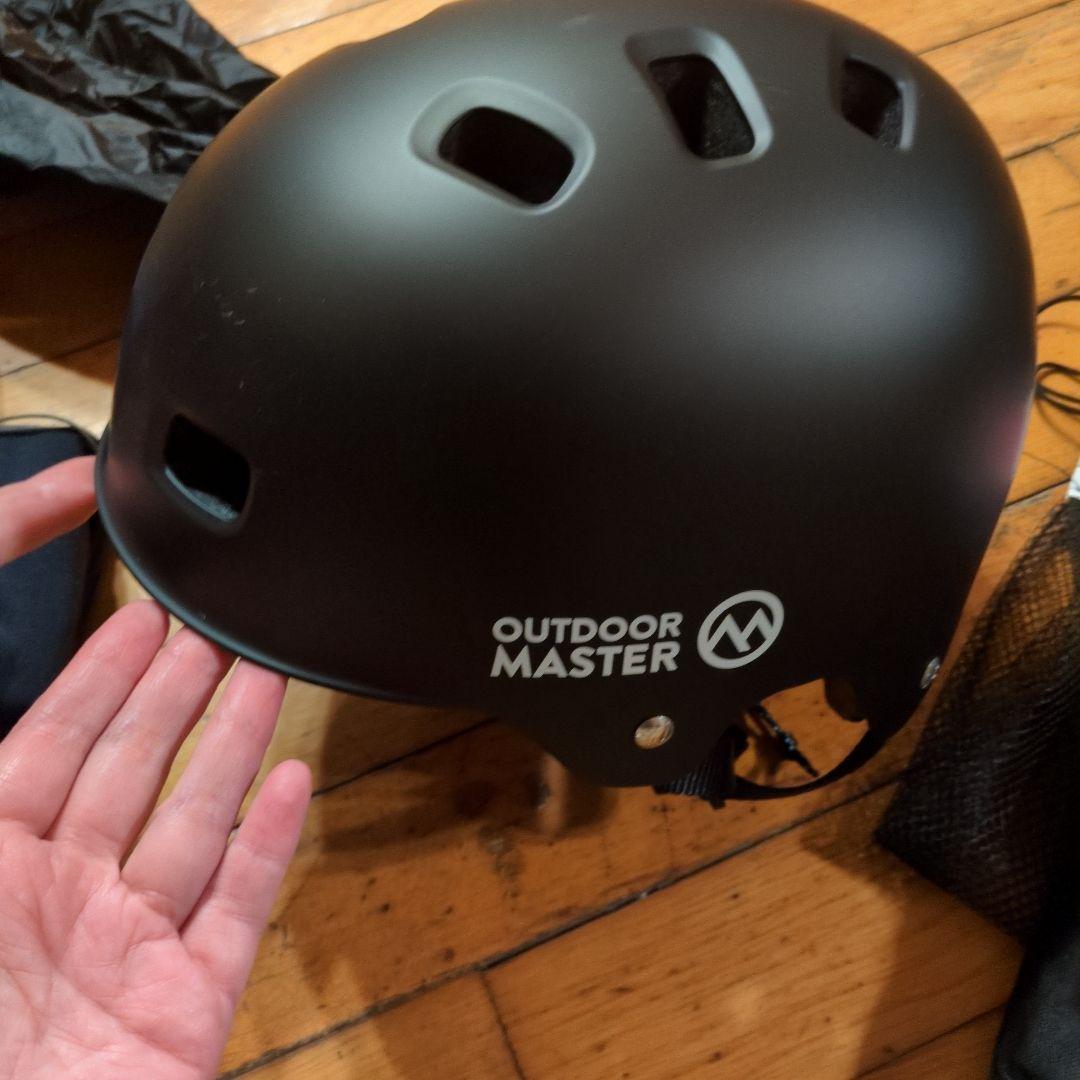 OUTDOOR MASTER ヘルメットセット マットブラック