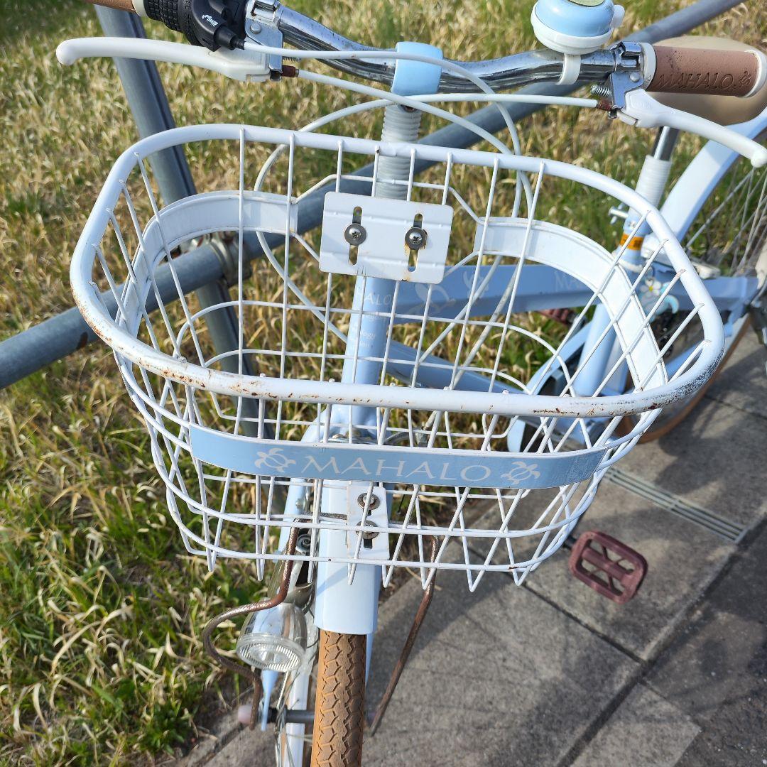 子供用 自転車 24インチ 女の子 水色　MAHALO