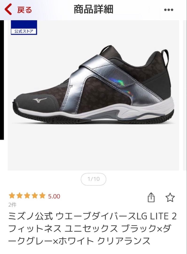 Mizuno ウエーブダイバース　LGLITE2 24.5cm