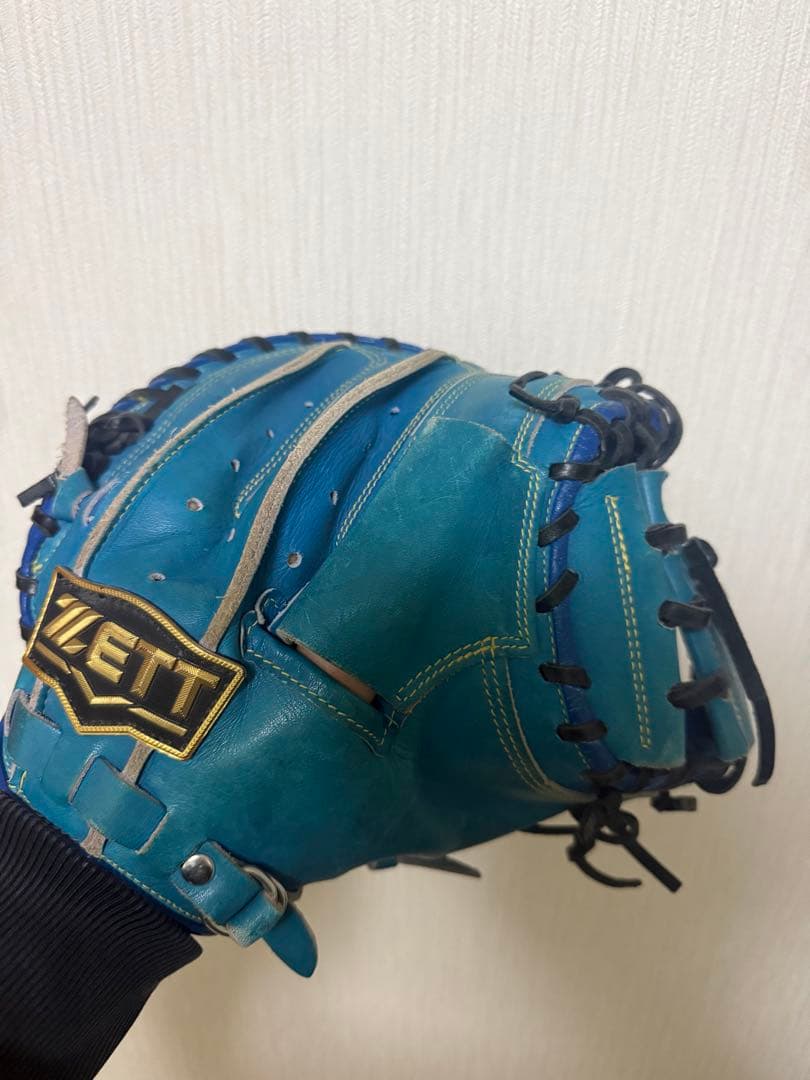 ZETT 軟式グローブ 青