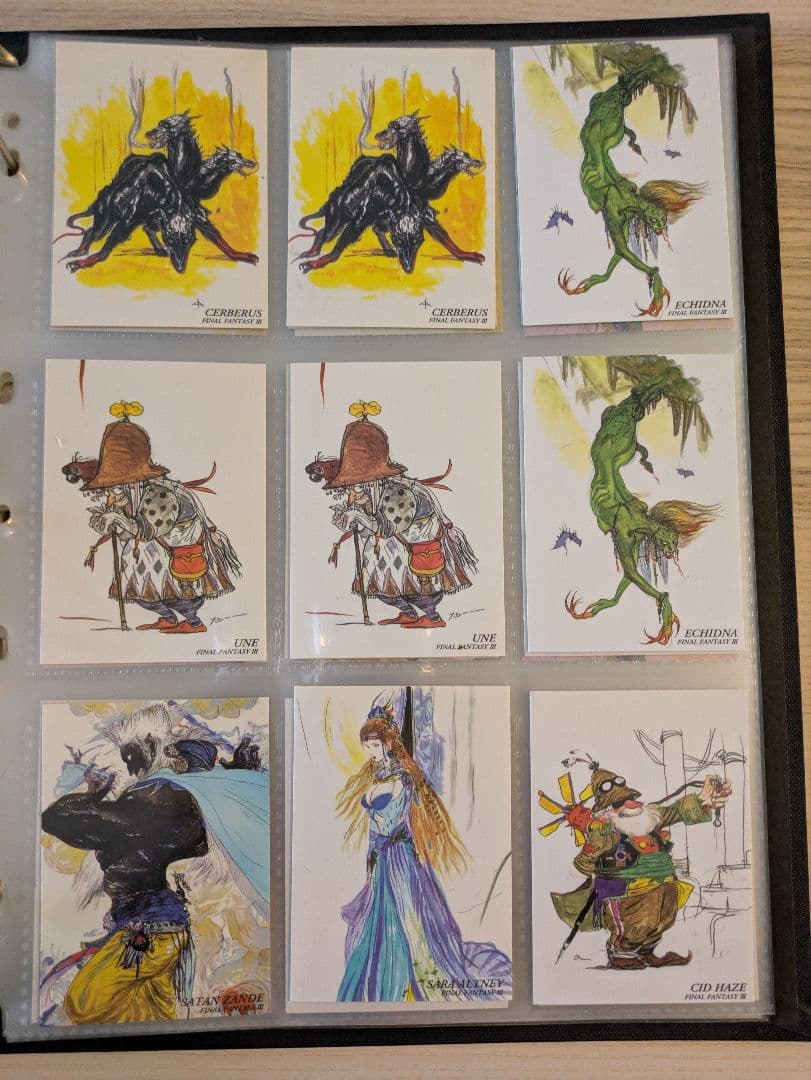 ファイナルファンタジー　アート　カード　コレクション　天野喜孝　セット　ダブり