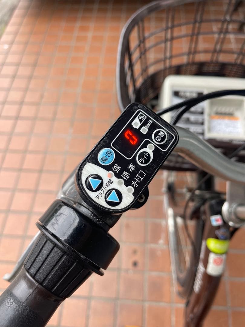 電動アシスト自転車 ブラウン 前バスケット付き