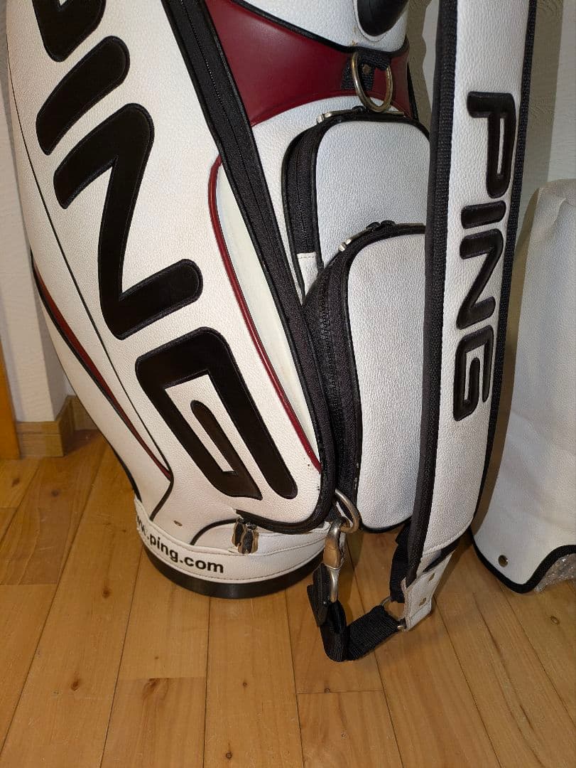 PING ツアープロモデル キャディバッグ 9.5インチ 3点式ベルト【良品】