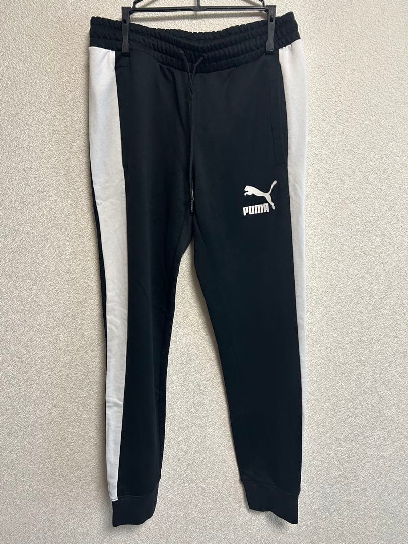 PUMA ジャージ上下セット ブラック/ホワイト　T7 Mサイズ