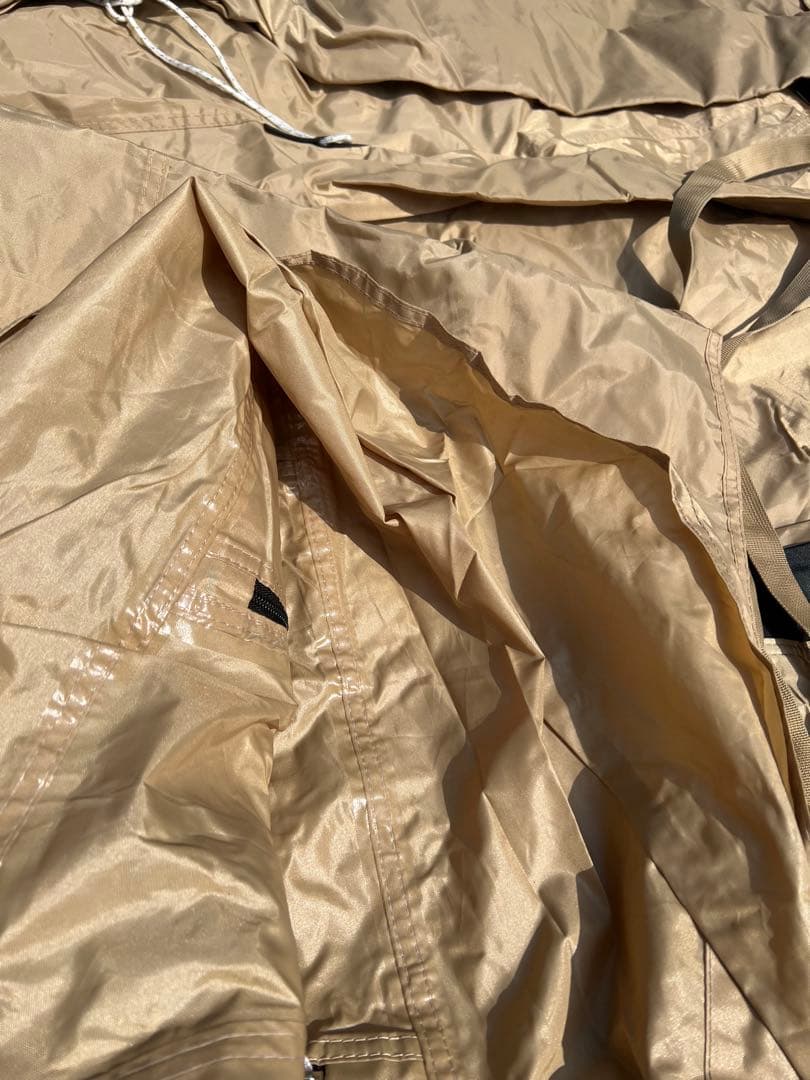 【ほぼ美品/予備ポール付】DOD カマボコテント3M タン（訳あり焦げ跡あり）