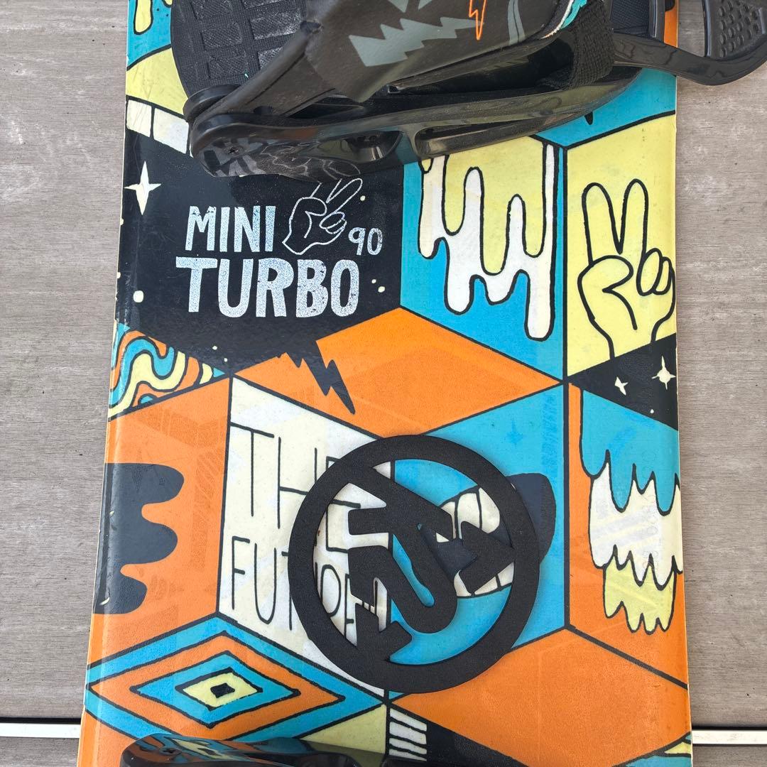 【良品】K2 キッズスノーボード 2点セット MINI TURBO 90cm