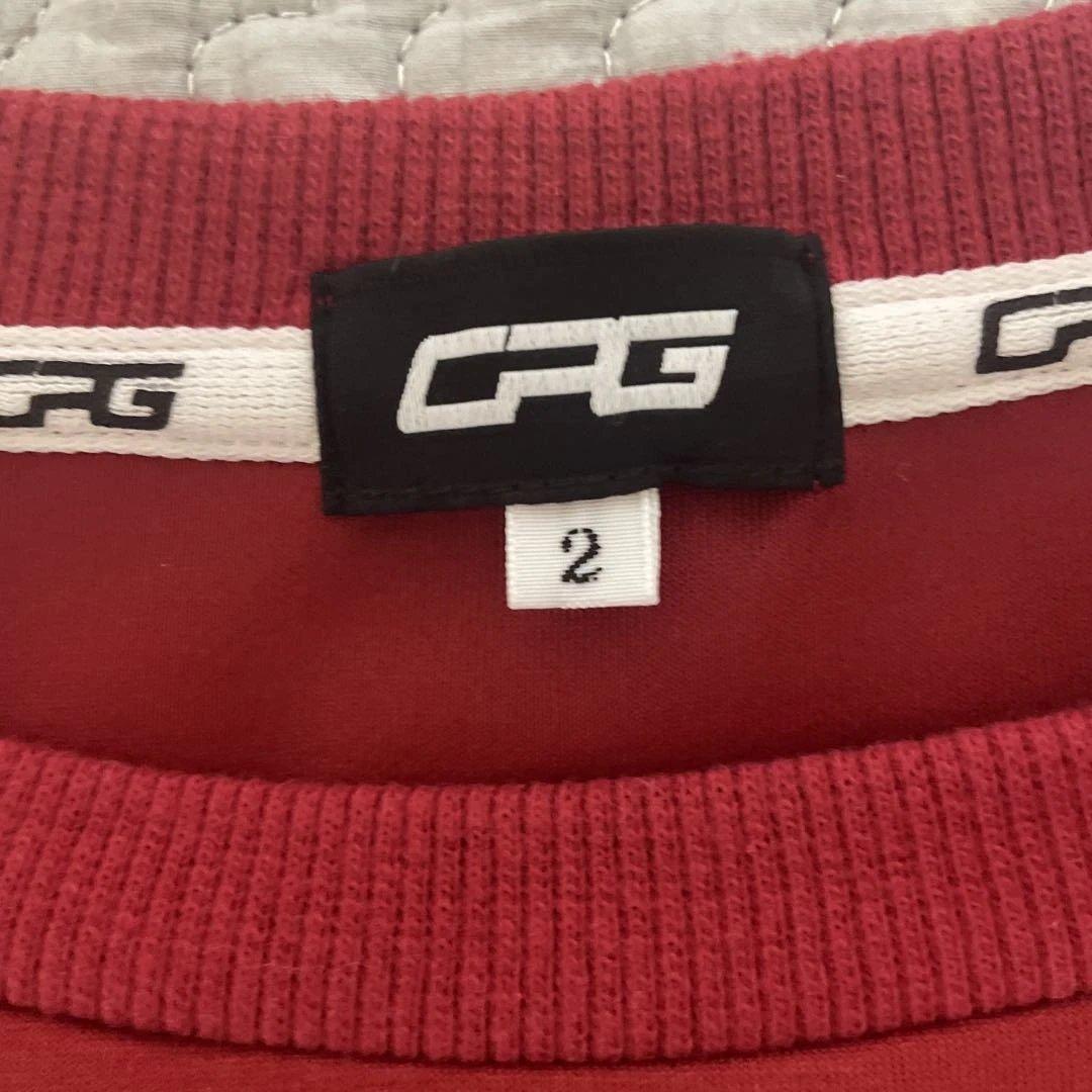 美品 CPG GOLF シーピージーゴルフ 赤 トレーナー ダンボールニット 2