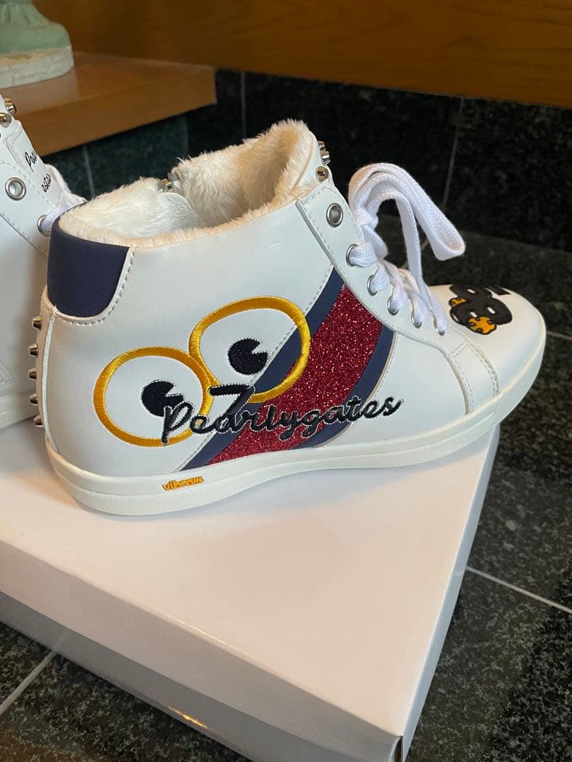 【超希少】新品未使用品タグ付⭐︎パーリーゲイツ⭐︎レディースゴルフシューズ23.5㎝