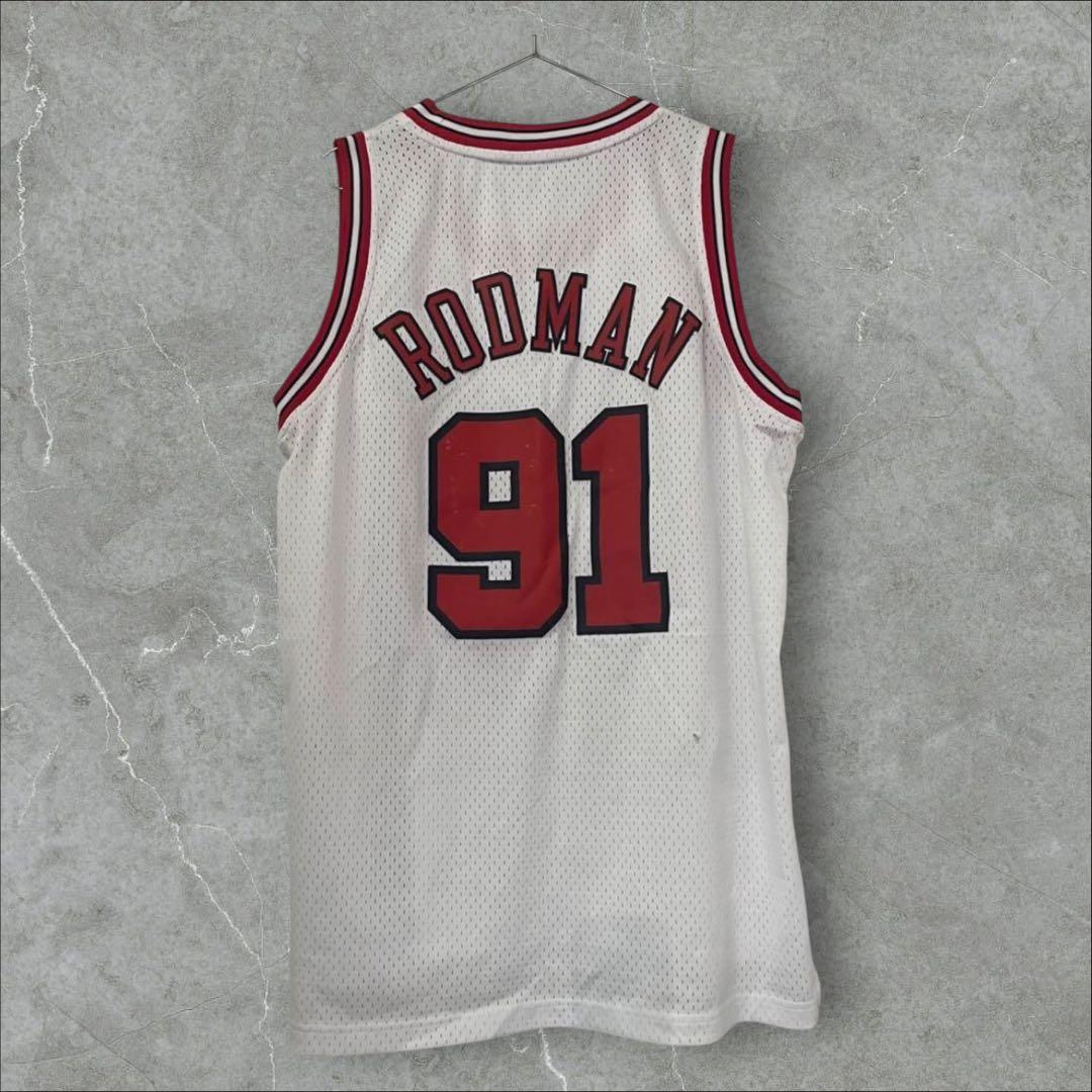 adidas NBA BULLS RODMAN 91 ユニフォーム　Lサイズ