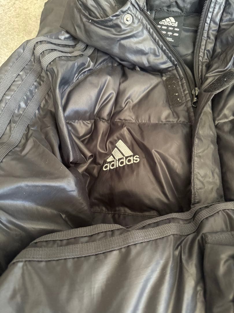HRTE様　adidas CLIMAPROOF 肉厚　ダウン　ベンチコート　黒