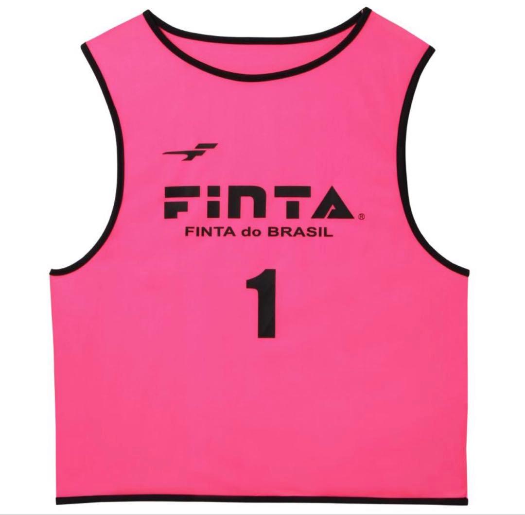 サッカー ジュニアビブス 20枚セット FINTA フィンタ 子供用 (ピンク)