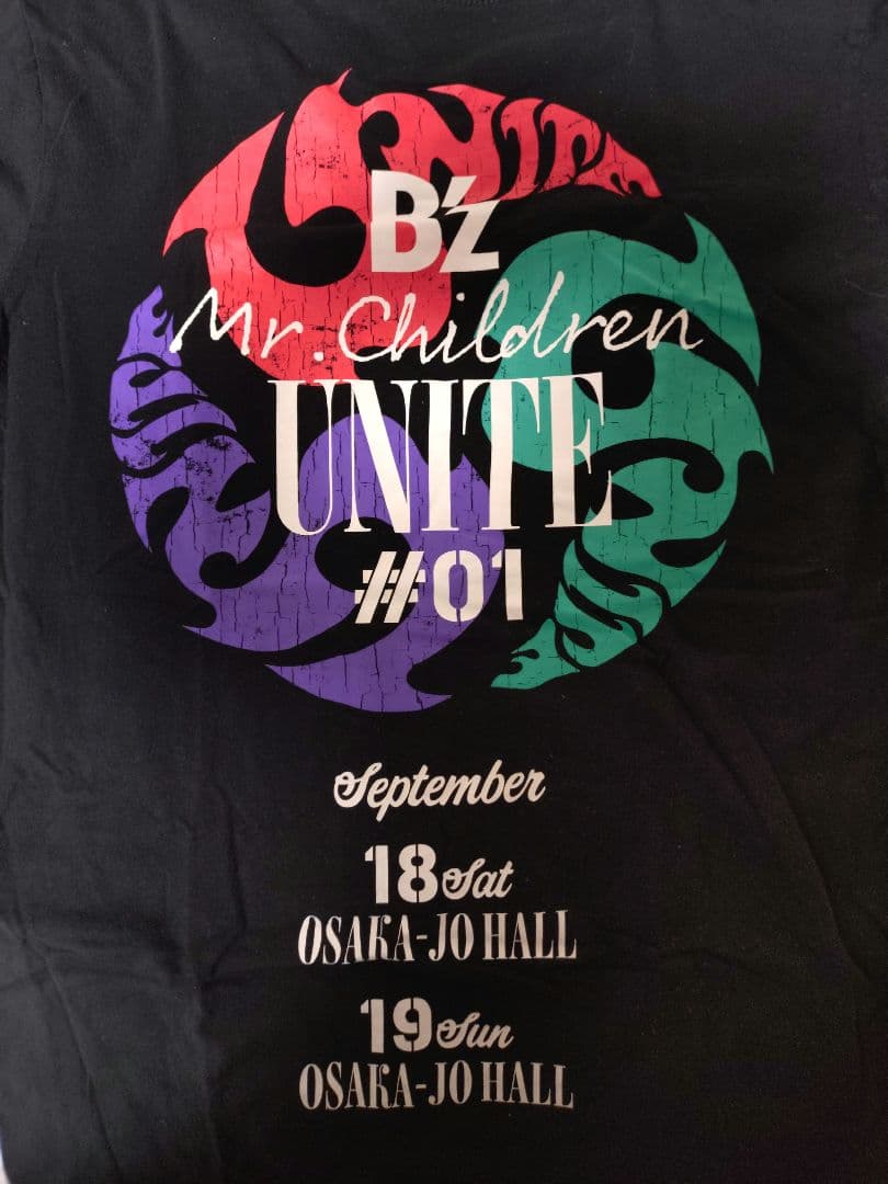 激レア【Mサイズ】B'z✖Mr.Children【UNITE】ブラック　Tシャツ