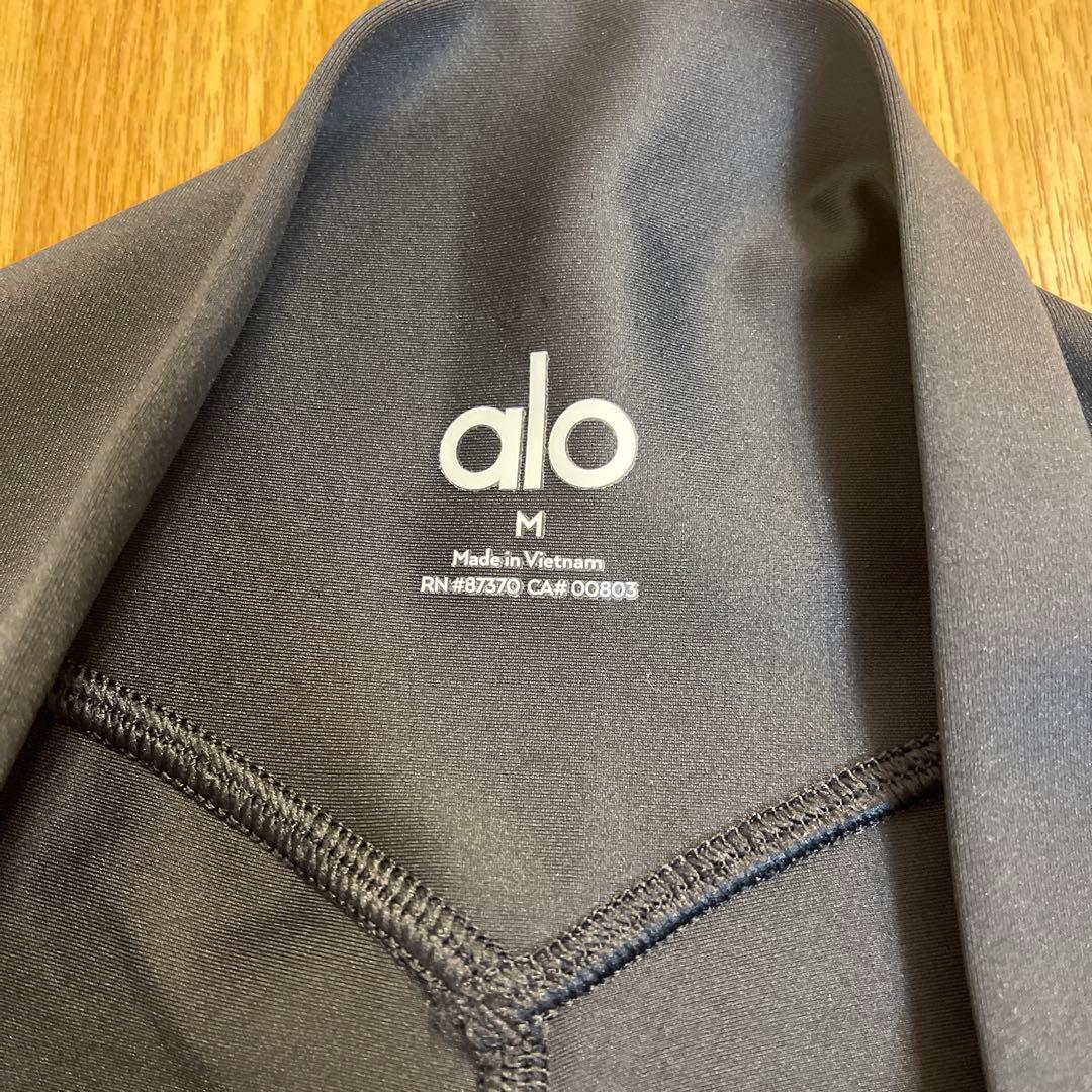 alo アロー　ブラック バイカーズショーツ　M