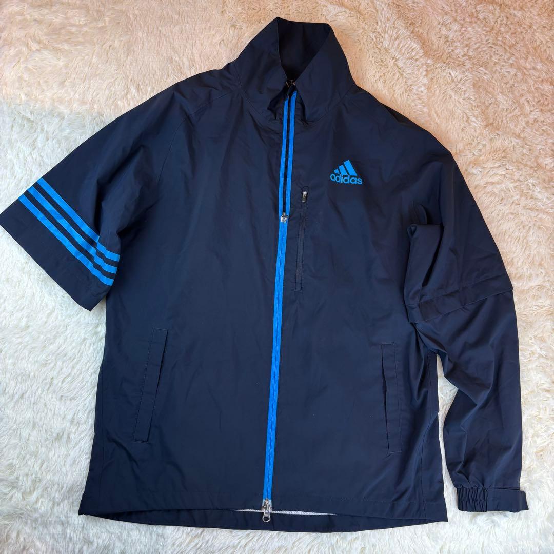 ★美品★ adidas GOLF メンズ 2WAY ナイロン GOLFジャケット